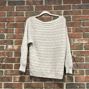 Beige Boatneck Sweater
